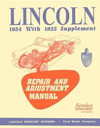 Bishko Factory OEM Service Manuals for 1954-1955 CAPRI, 1954 COSMOPOLITAN, 1955 CUSTOM - 9201