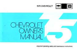 Bishko Factory OEM Owner's Manuals and User Guides for 1975 CAPRICE, IMPALA - 9242