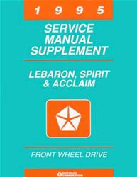 Bishko Factory OEM Service Manuals for 1995 ACCLAIM, LEBARON - 9410