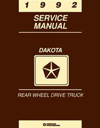 Bishko Factory OEM Service Manuals for 1992 DAKOTA - 9487