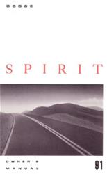 Bishko Factory OEM Owner's Manuals and User Guides for 1991 SPIRIT - 9517