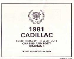Bishko Factory OEM Wiring Diagrams and Schematics for 1981 DEVILLE, ELDORADO - 956