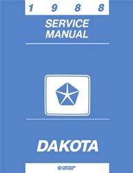 Bishko Factory OEM Service Manuals for 1988 DAKOTA - 9606