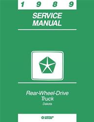Bishko Factory OEM Service Manuals for 1989 DAKOTA - 9641