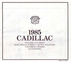 Bishko Factory OEM Wiring Diagrams and Schematics for 1985 CIMARRON - 973