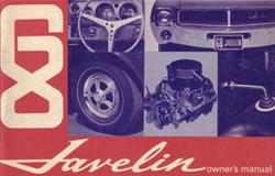 Bishko Factory OEM Owner's Manuals and User Guides for 1968 JAVELIN - 9769