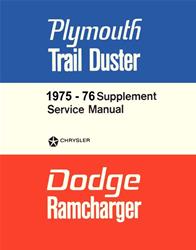 Bishko Factory OEM Service Manuals for 1975 RAMCHARGER, TRAILDUSTER - 9787