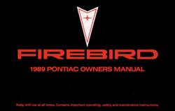 Bishko Factory OEM Owner's Manuals and User Guides for 1989 FIREBIRD - 9915