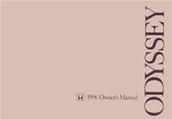 Bishko Factory OEM Owner's Manuals and User Guides for 1996 ODYSSEY - 9954