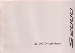 Bishko Factory OEM Owner's Manuals and User Guides for 2000 S2000 - 9965