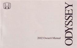 Bishko Factory OEM Owner's Manuals and User Guides for 2002 ODYSSEY - 9973