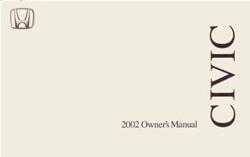 Bishko Factory OEM Owner's Manuals and User Guides for 2002 CIVIC - 9977