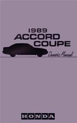Bishko Factory OEM Owner's Manuals and User Guides for 1989 ACCORD - 9984