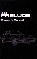 Bishko Factory OEM Owner's Manuals and User Guides for 1988 PRELUDE - 9990