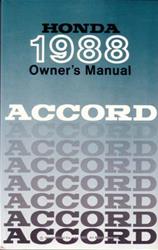 Bishko Factory OEM Owner's Manuals and User Guides for 1988 ACCORD - 9993