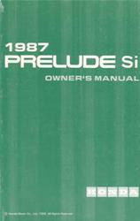 Bishko Factory OEM Owner's Manuals and User Guides for 1987 PRELUDE - 9994