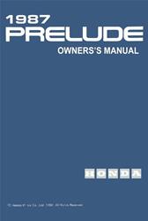 Bishko Factory OEM Owner's Manuals and User Guides for 1987 PRELUDE - 9995