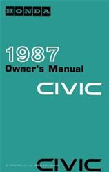 Bishko Factory OEM Owner's Manuals and User Guides for 1987 CIVIC - 9996