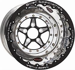 Billet Specialties Comp 5 Series Black Double Beadlock Wheels 16x16