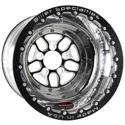 Billet Specialties Comp 7 Black Anodized Wheels with Double Beadlocks 15x15