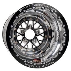 Billet Specialties Comp 8 Black Anodized Wheels with Double Beadlocks 15x12