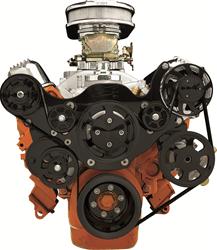 Billet Specialties Tru Trac Serpentine Systems without A/C BLK13805