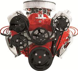 Billet Specialties Tru Trac Serpentine Systems with A/C BLK14120