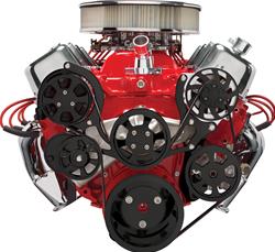 Billet Specialties Tru Trac Serpentine Systems with A/C BLK14220P