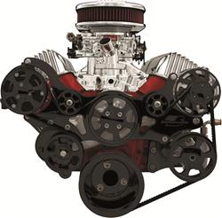 Billet Specialties Tru Trac Serpentine Systems with A/C BLK14400