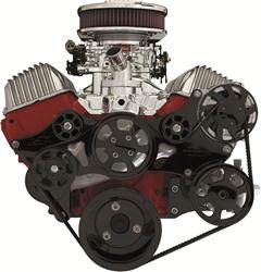 Billet Specialties Tru Trac Serpentine Systems without A/C BLK14405
