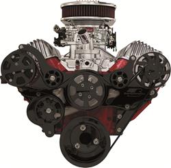 Billet Specialties Tru Trac Serpentine Systems with A/C BLK14420