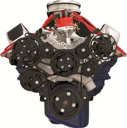 Billet Specialties Tru Trac Serpentine Systems with A/C BLK14620