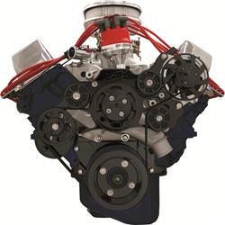 Billet Specialties Tru Trac Serpentine Systems without A/C BLK14625