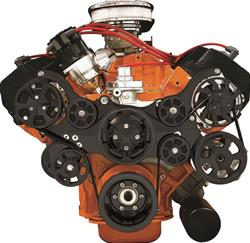 Billet Specialties Tru Trac Serpentine Systems with A/C BLK14800P