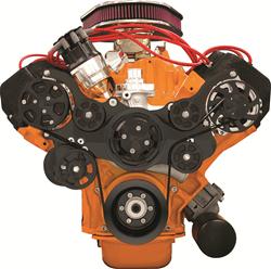Billet Specialties Tru Trac Serpentine Systems with A/C BLK14820