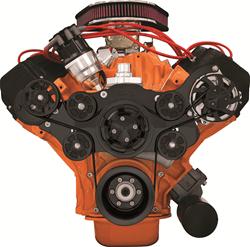 Billet Specialties Tru Trac Serpentine Systems without A/C BLK14825