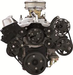 Billet Specialties Tru Trac Serpentine Systems without A/C BLK14905