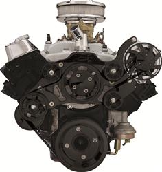 Billet Specialties Tru Trac Serpentine Systems without A/C BLK14925