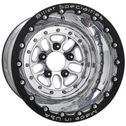 Billet Specialties Comp 7 Polished Wheels with Double Beadlocks 15x12