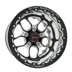 Billet Specialties Win Lite Black Anodized Wheels with Double Beadlocks