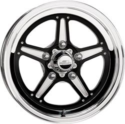 Billet Specialties Street Lite Drag Pack Black Powdercoated Wheels 18x5