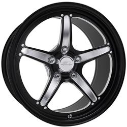 Billet Specialties Street Lite Monoblock Drag Pack Black Powdercoated Wheels 17x10