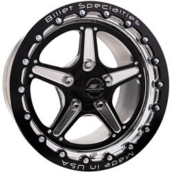Billet Specialties Street Lite Black Single Beadlock Wheels 15x10