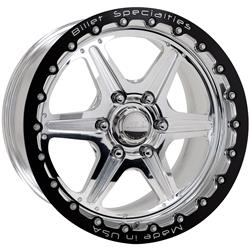 Billet Specialties Street Lite LT Drag Pack Polished Beadlock Wheels 17x10