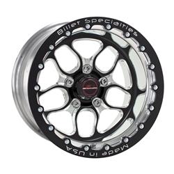 Billet Specialties Redline LT Series Drag Pack Black Beadlock Wheels BRSB75510V7355