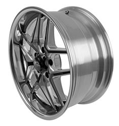 Billet Specialties TEC 5 Black Machined Wheels with Polished Lip 18x8