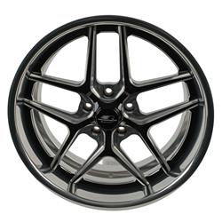 Billet Specialties TEC 5 Black Machined Wheels with Polished Lip 20x8.5