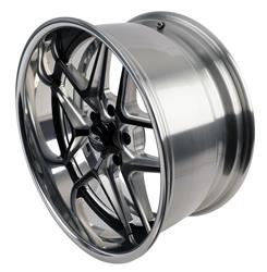 Billet Specialties TEC 5 Black Machined Wheels with Polished Lip 20x10