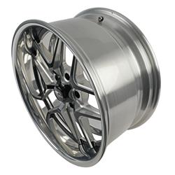 Billet Specialties TEC 5 Black Machined Wheels with Polished Lip 20x10