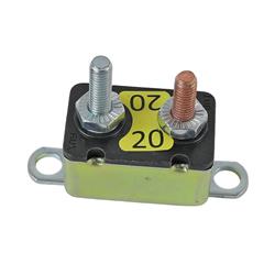 Bussmann CBC Type I 10-32 Stud Mount Circuit Breakers with Lengthwise Brackets CBC-20HB